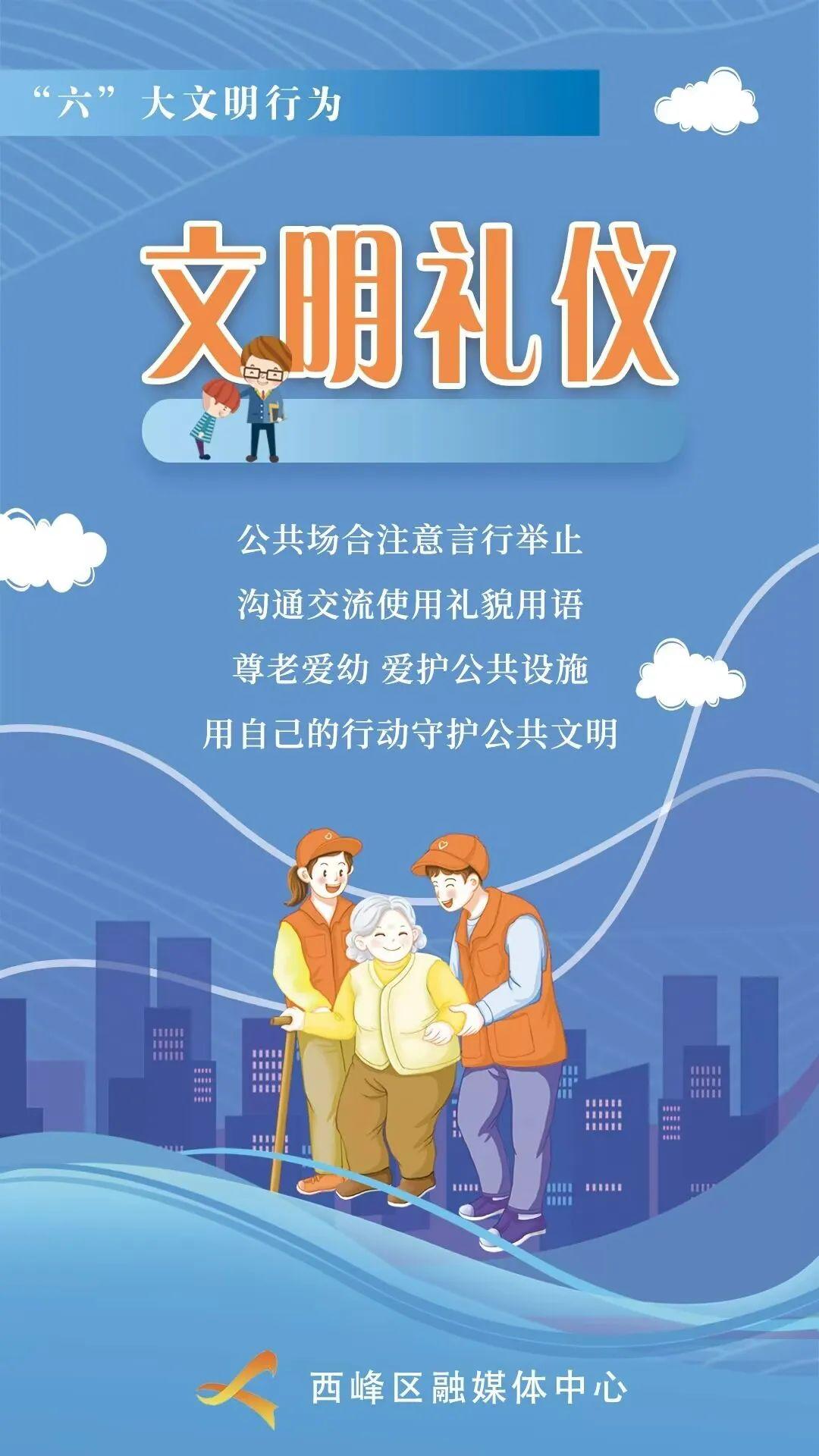 【微海報】“六”大文明行為丨文明禮儀