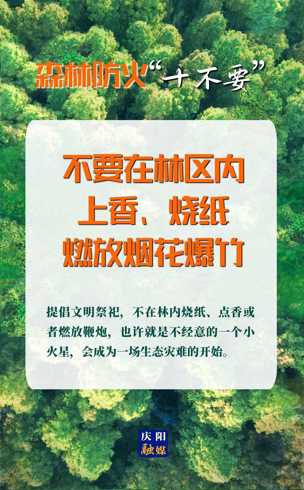 【微海報(bào)】森林防火“十不要”④丨不要在林區(qū)內(nèi)上香、燒紙、燃放煙花爆竹