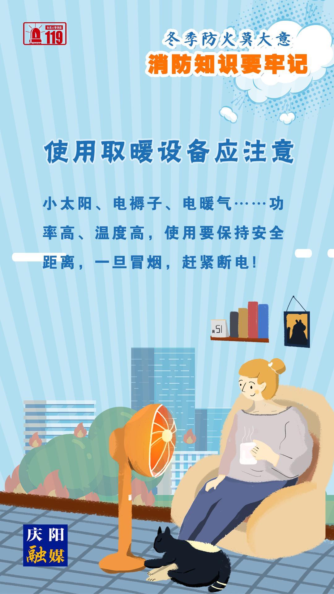 【微海報】冬季防火莫大意，使用取暖設(shè)備應(yīng)注意！