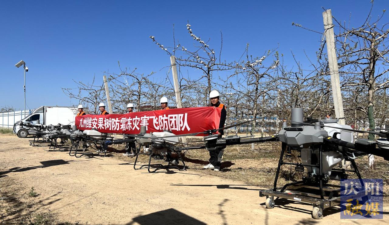 無人機防霜凍首戰(zhàn)慶陽 農(nóng)業(yè)新質(zhì)生產(chǎn)力顯成效