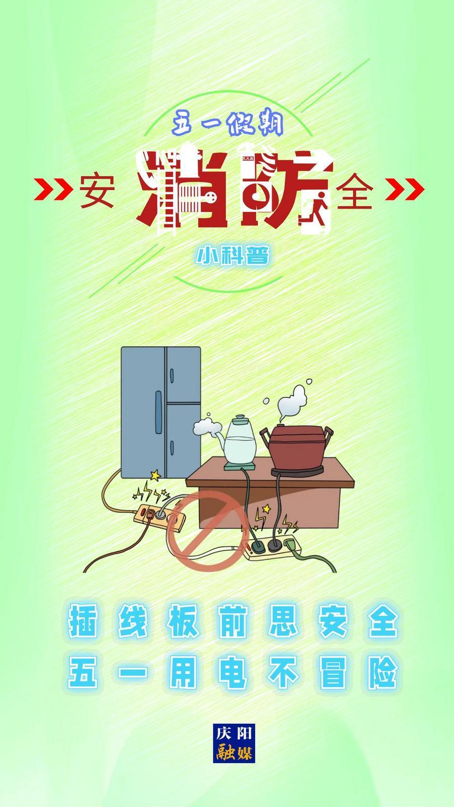 【微海報】消防安全知識科普丨插線板前思安全 五一用電不冒險